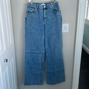 Wide leg jeans